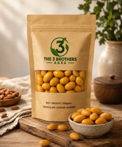Gourmet orange round chocolate nuts