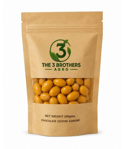 Orange chocolate coated almonds