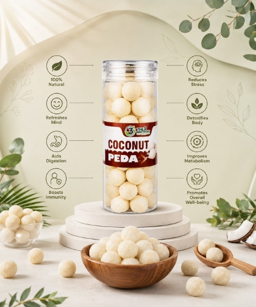 Soft Coconut Mithai Candy for Digestion
