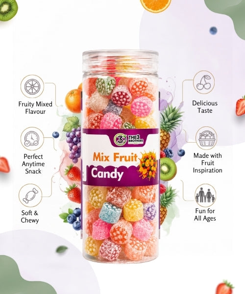 Vibrant Colored Mixed Fruit Candies