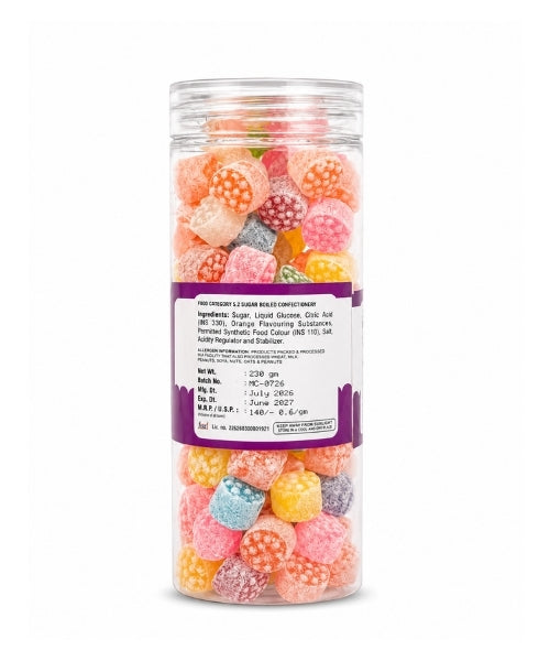Chewy Sweet Tropical Fruit Candy Jar
