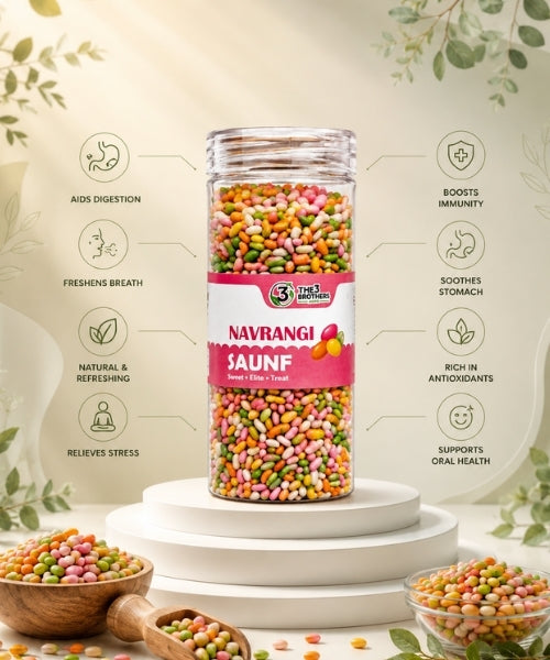 Colorful Sugar Candy Coated Saunf Sprinkles