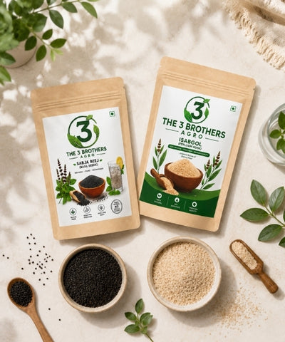 Natural fiber combo Isabgol and Basil seeds