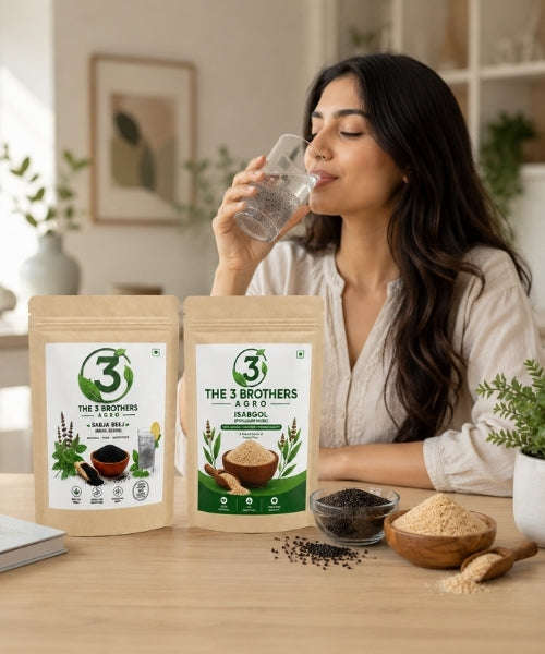 Isabgol Sabja seeds for stomach cooling and constipation