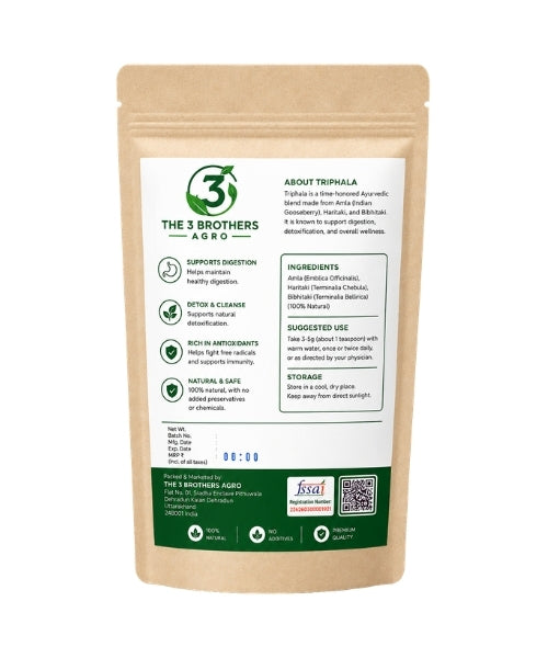 Pure Organic Triphala Churna for Gut Health