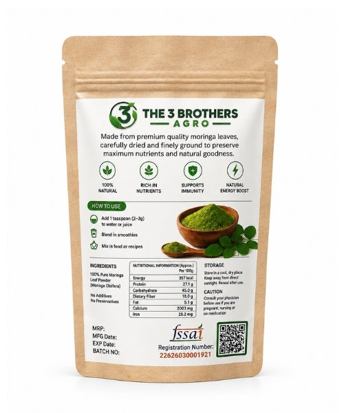 Pure organic Moringa leaf powder 